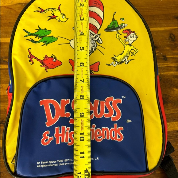 Vintage Dr.Seuss Backpack Vinyl 1997 - Picture 11 of 13